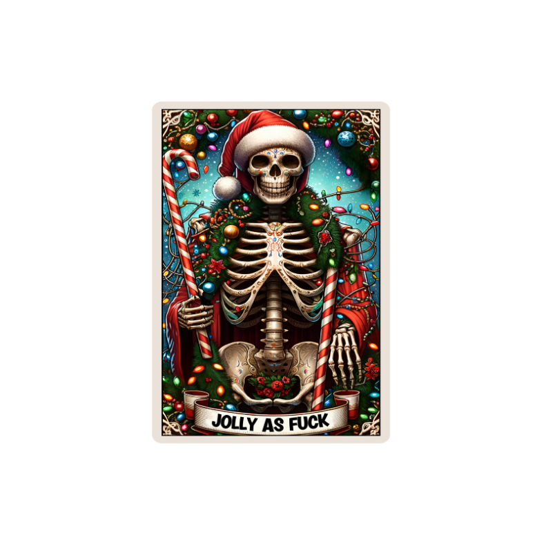 Christmas Tarot Card Decals - Glossy White Self Adhesive Vinyl image 11
