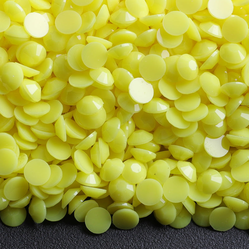 Lemon - Jelly Solid Rhinestones (3mm, 4mm & 5mm) image 0