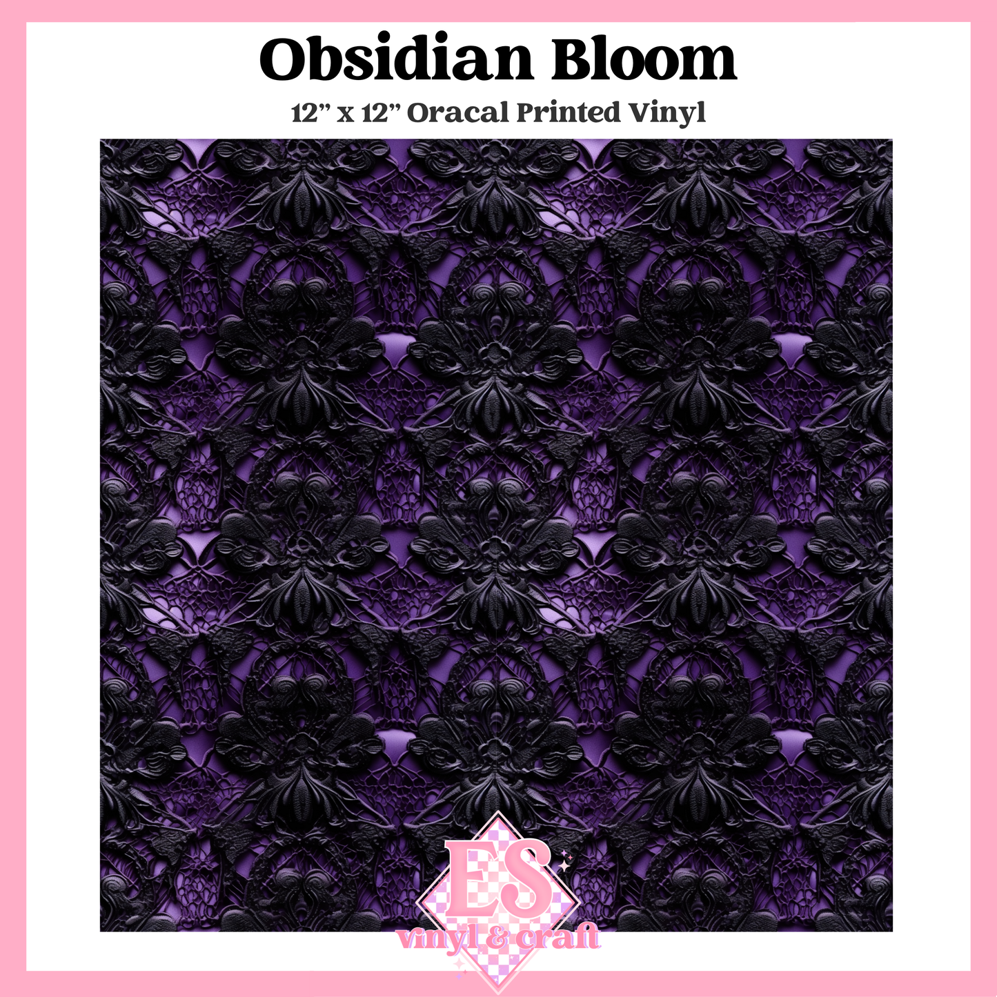 Obsidian Amethyst Collection - 12" x 12" Sheet (12 Different Designs) image 3