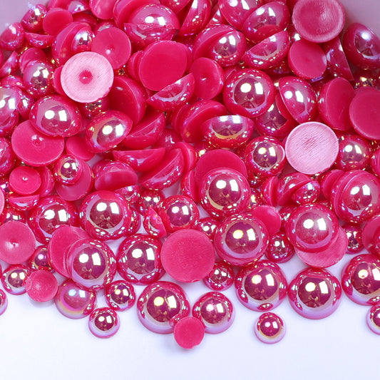 Raspberry - Pearl Mix 6mm, 8mm &amp; 10mm image 0