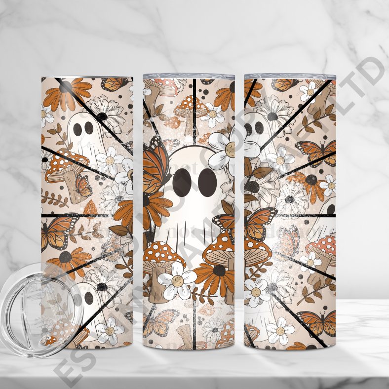 Autumn Ghost - Full 20oz Tumbler Sublimation Ready Print image 0