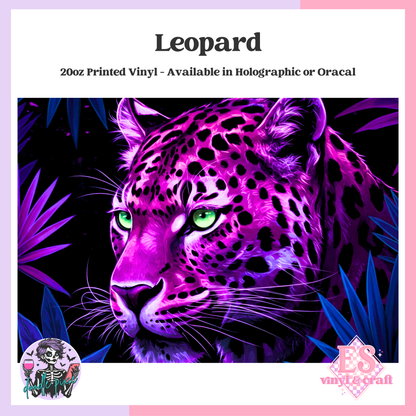 Leopard - 20oz Printed Tumbler Self Adhesive Vinyl image 0