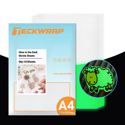 Teckwrap Glow in the Dark Shrink Sheets (Pack of 10) image 0