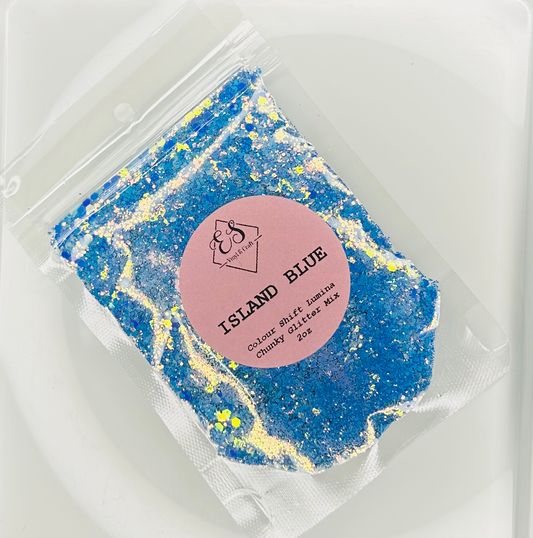 Island Blue - Colour Shift Lumina Series - Chunky Glitter Mix image 0