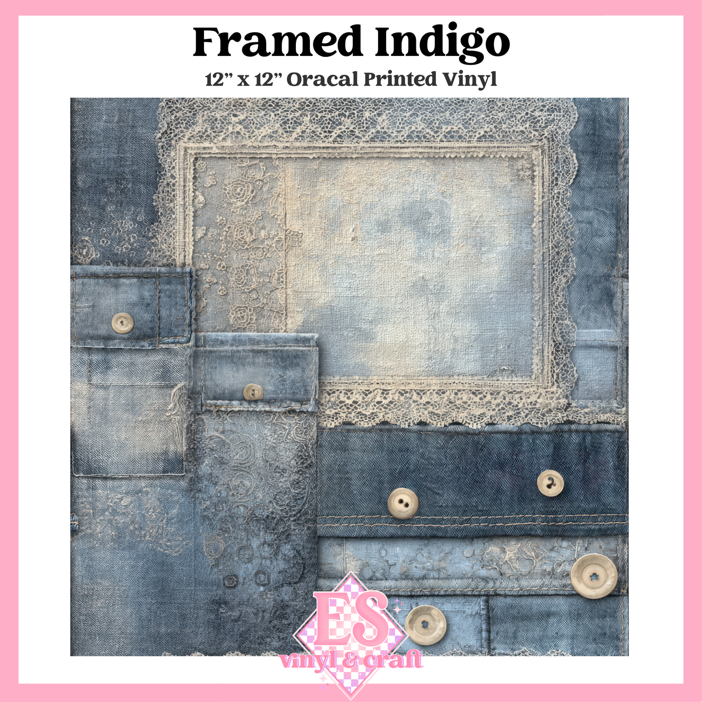 Indigo Reverie Collection - 12" x 12" Sheet (12 Different Designs) image 2