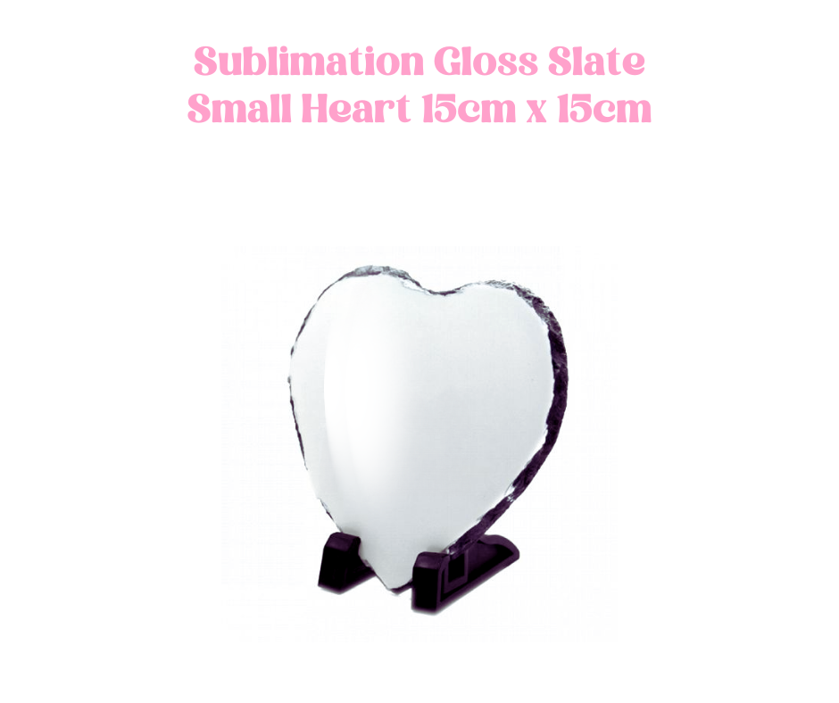 Gloss Slate Small Heart - 15cm x 15cm image 0