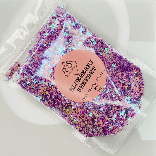 Blueberry Sherbet - Special Opal Chunky Glitter Mix image 0