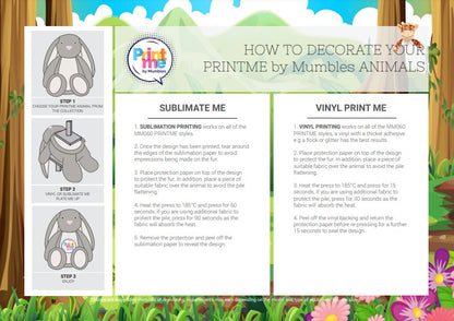 Mumbles Print Me MM60 - Brown Sloth image 3