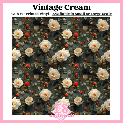 Vintage Cream - Small or Large Scale Options - 12" x 12" Sheet image 0