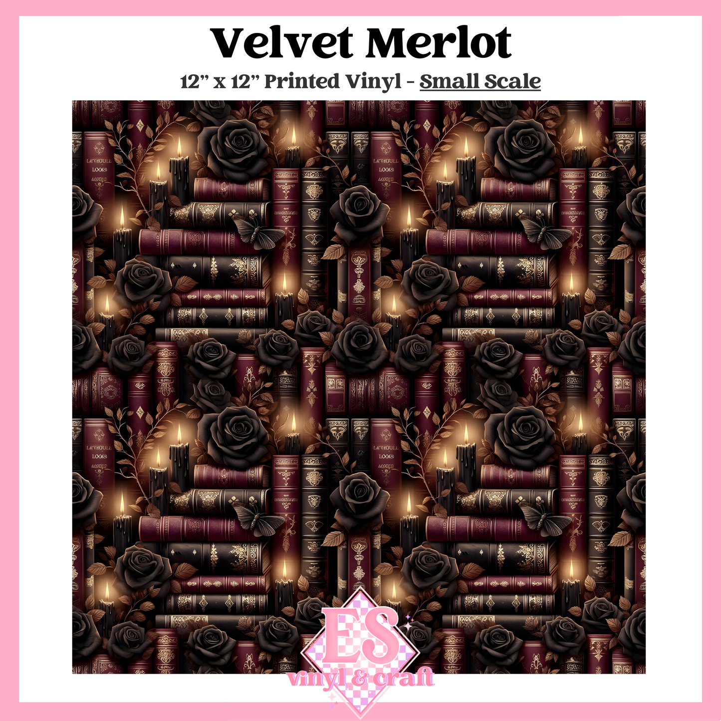 Velvet Merlot - Small or Large Scale Options - 12" x 12" Sheet image 1