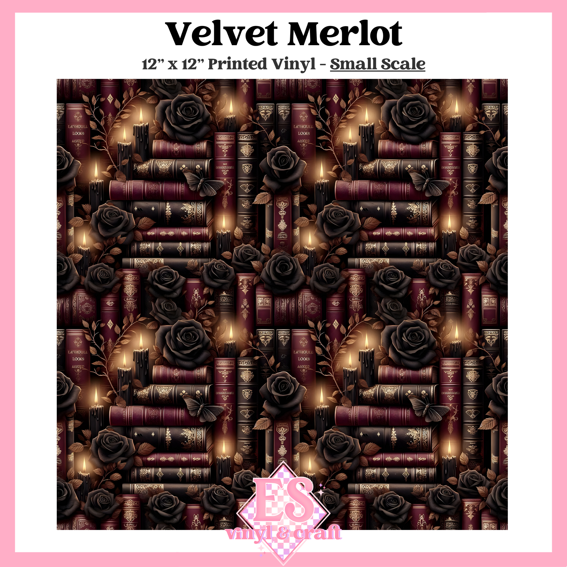 Velvet Merlot - Small or Large Scale Options - 12" x 12" Sheet image 1