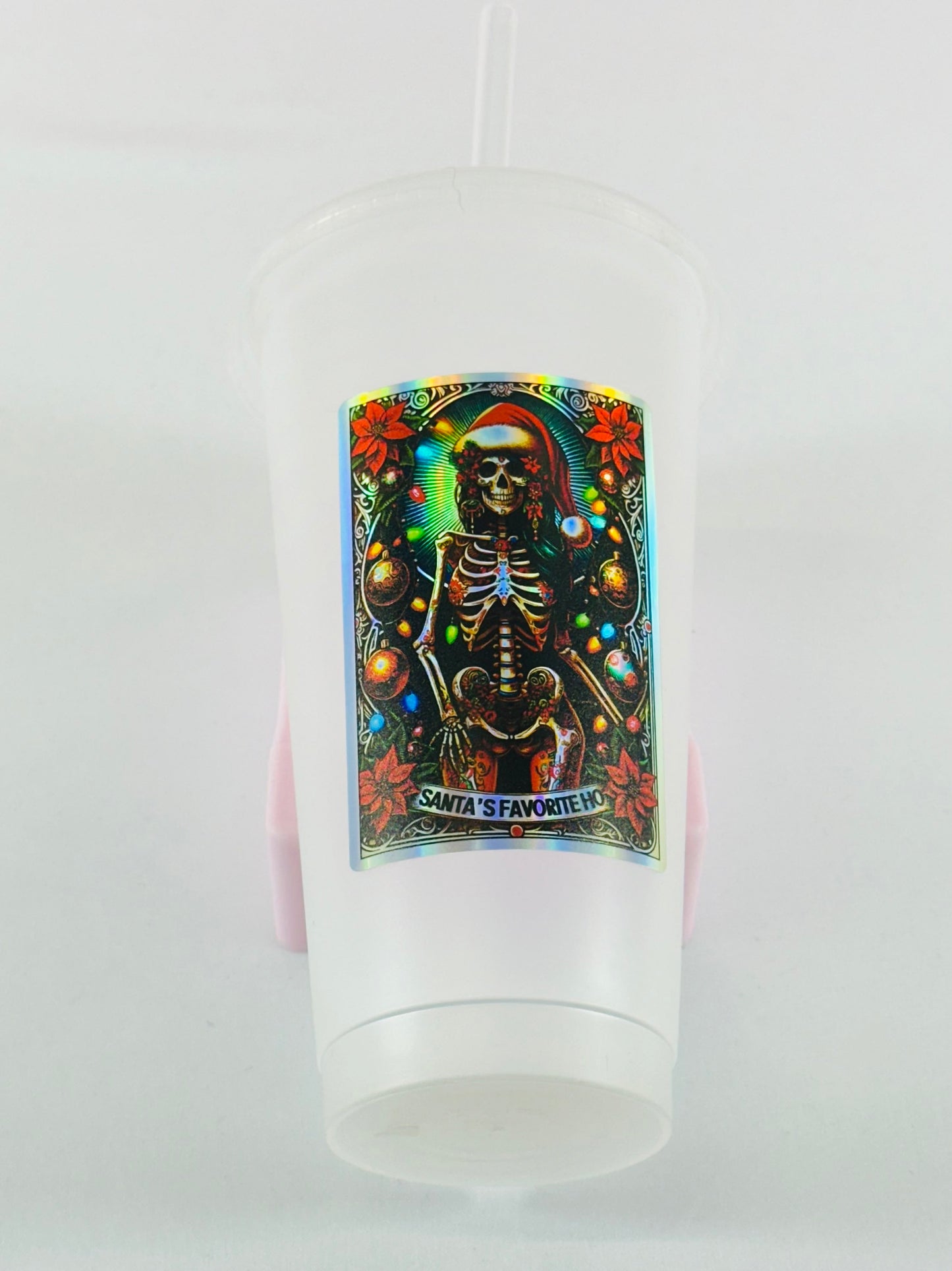 Christmas Tarot Card Decals - Holographic Rainbow Silver image 9