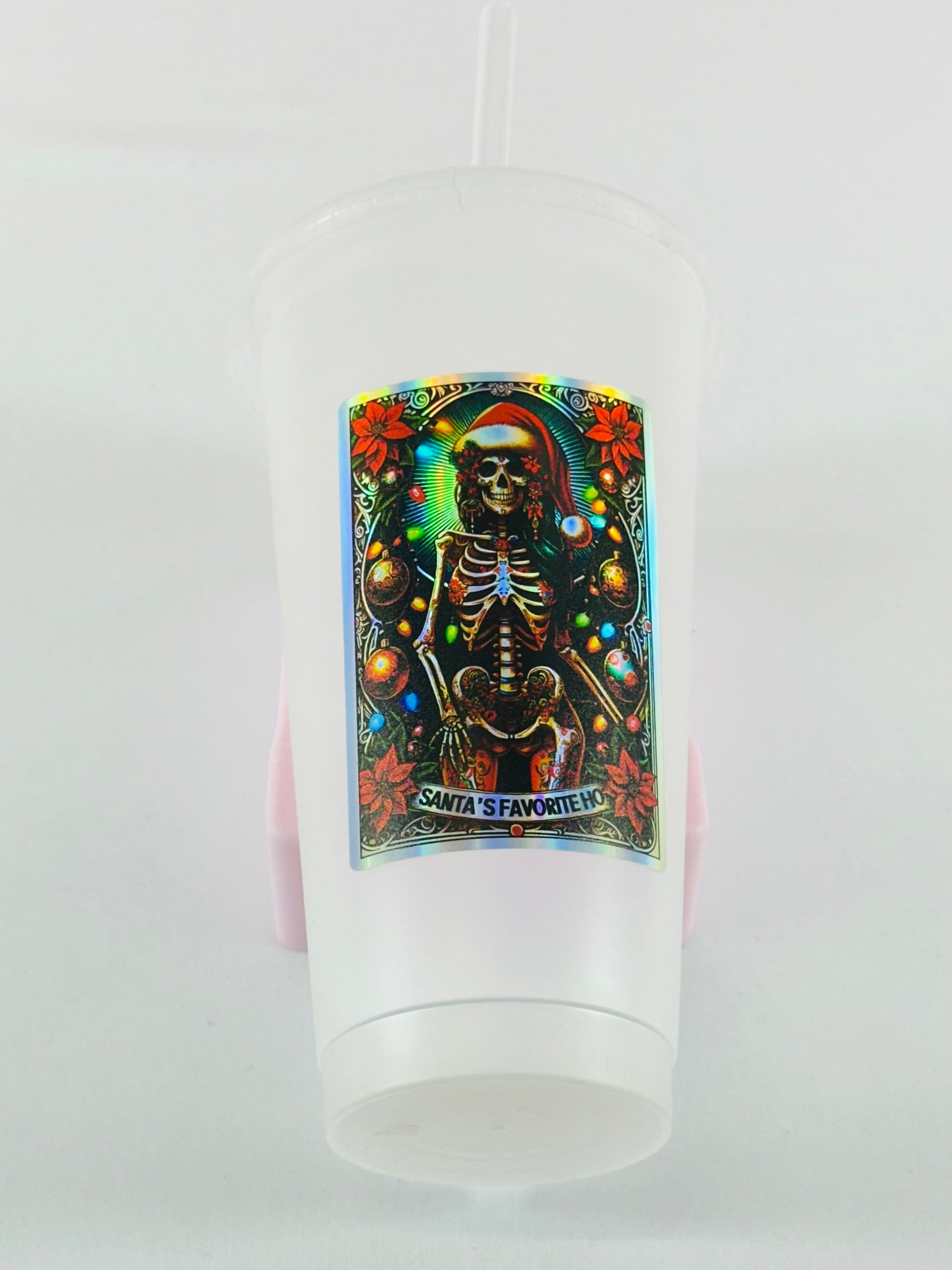 Christmas Tarot Card Decals - Holographic Rainbow Silver image 9