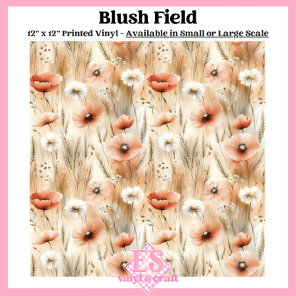 Blush Field - Small or Large Scale Options - 12" x 12" Sheet image 0