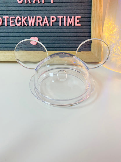 Mouse Ears Snowglobe Lid Clear image 1