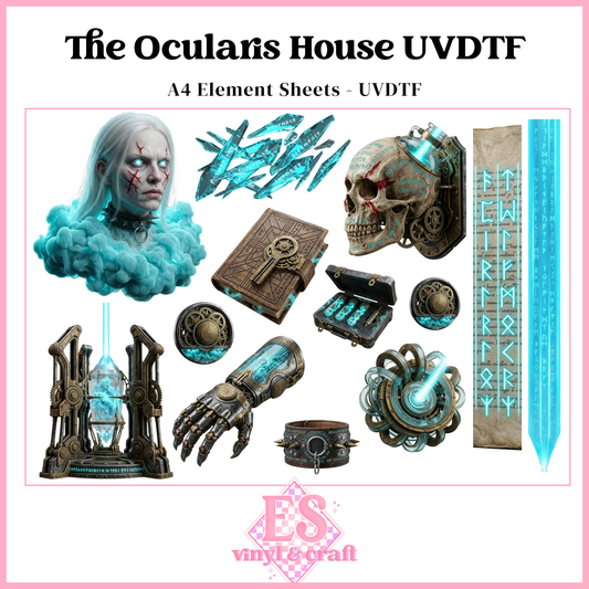 The Ocularis House - UVDTF Element Sheet (A4 Sheet)
