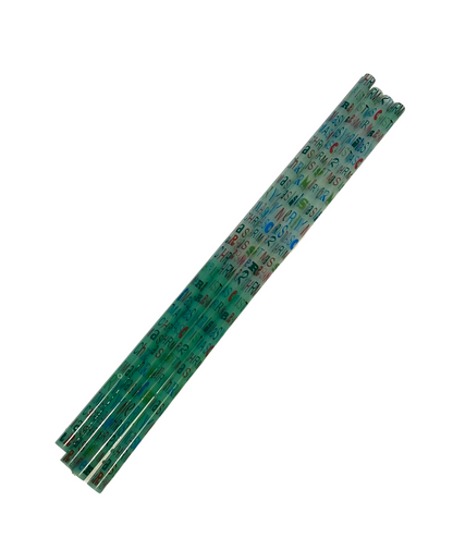 Christmas Letter Green Cold Colour Change Clear Straw image 1