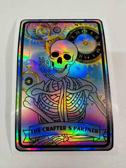 The Crafters Parnter - Teckwrap Holographic Rainbow Silver image 1