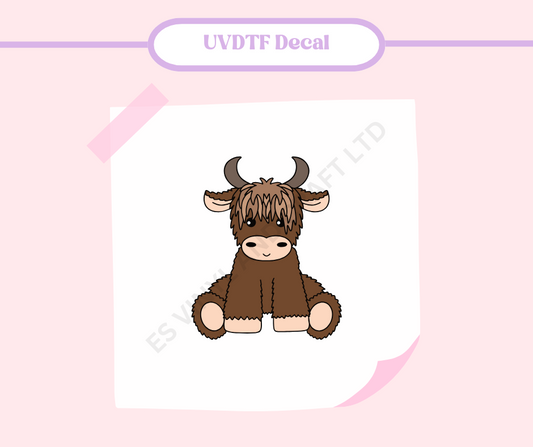 Highland Cow - UVDTF Decal image 0