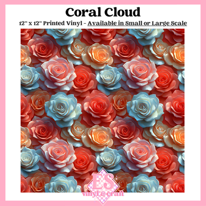 Coral Cloud - Small or Large Scale Options - 12" x 12" Sheet image 0