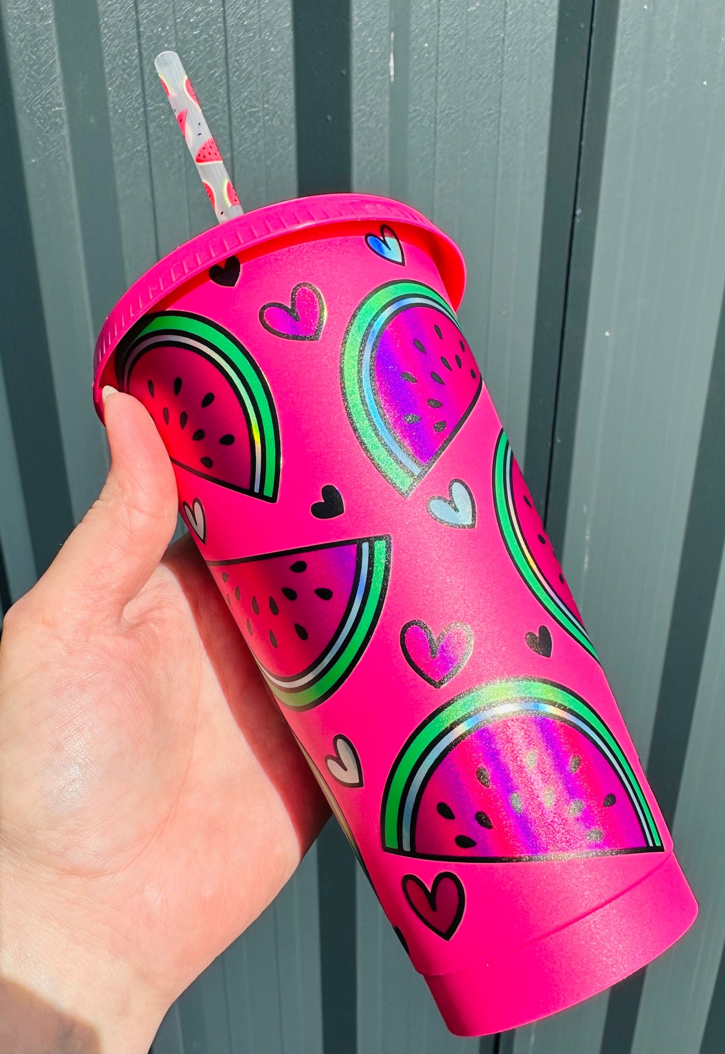 Watermelon - Teckwrap Holographic Rainbow Silver image 0
