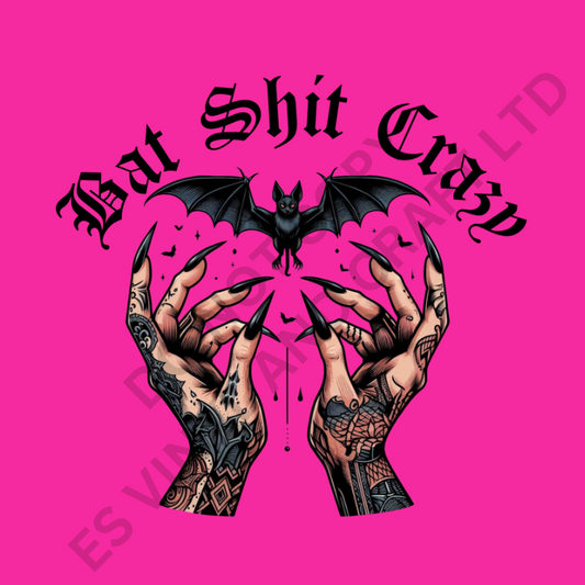 Bat Sh!t Crazy - UV-DTF Decals (4" and 5") image 0