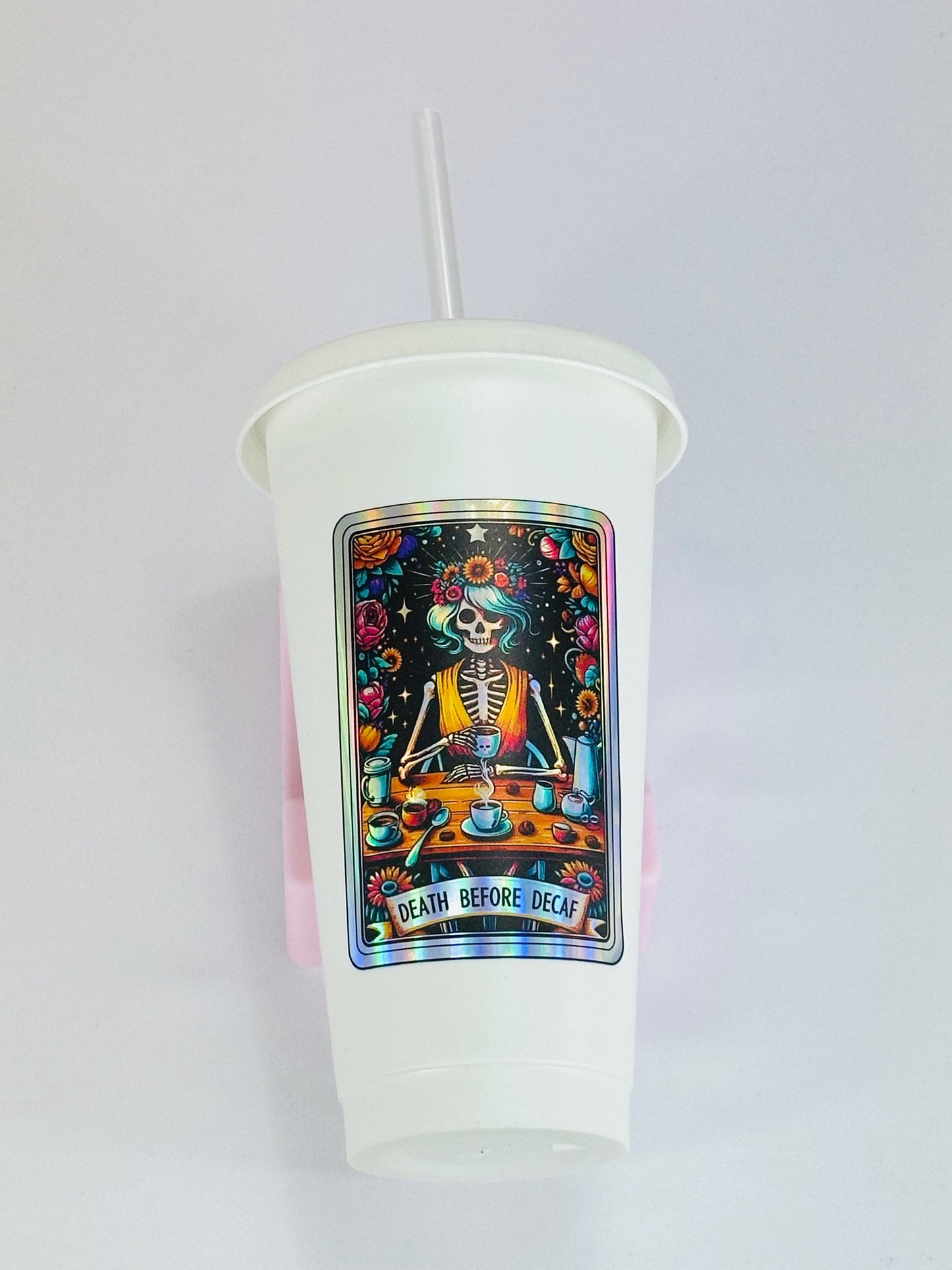 Tarot Card Decals - Teckwrap Holographic Rainbow Silver - Section 1 image 2