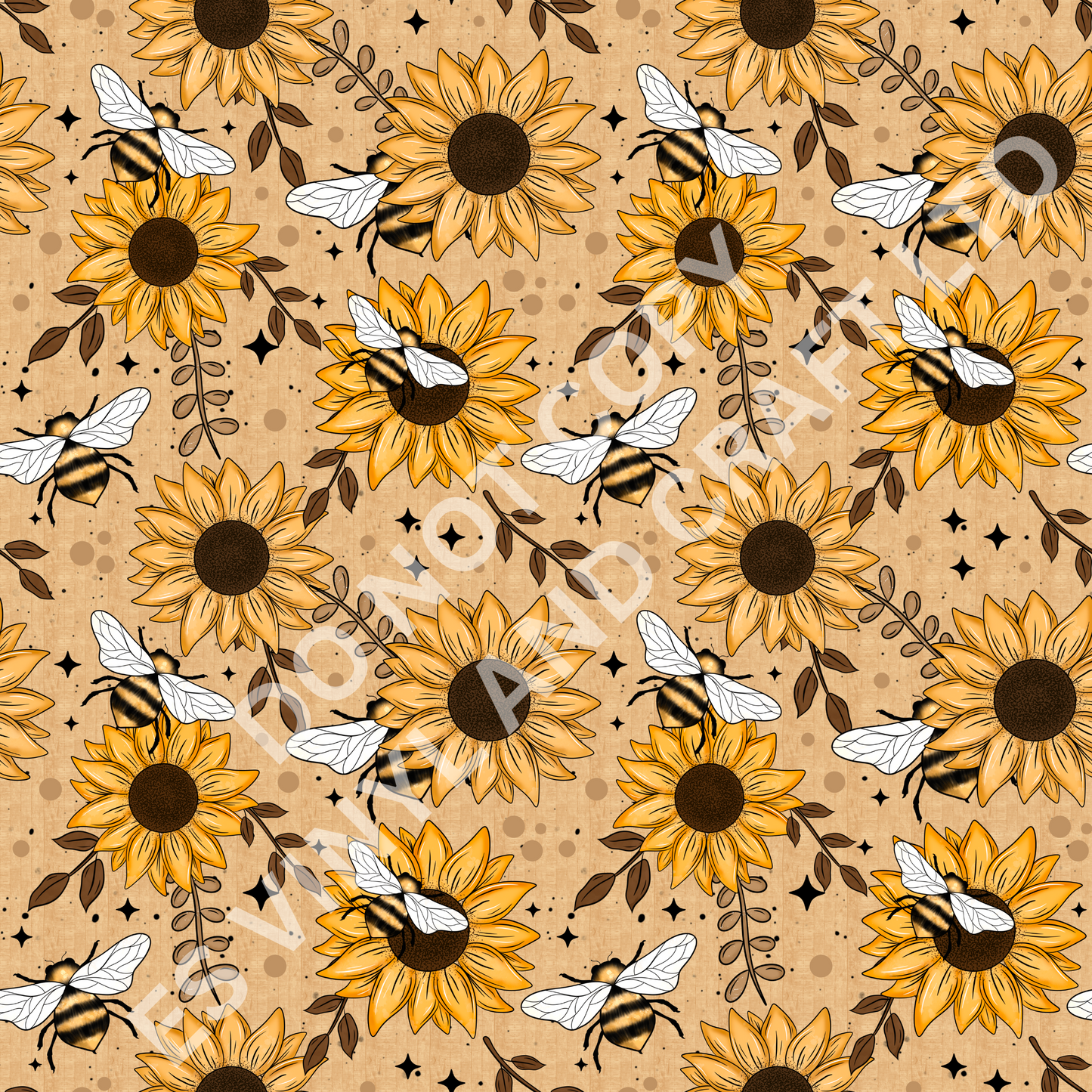 Sunflower Festival - Holographic or Normal Printed Vinyl (A4 or 12" x 12" Shee image 2