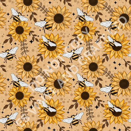 Sunflower Festival - Holographic or Normal Printed Vinyl (A4 or 12" x 12" Shee image 2