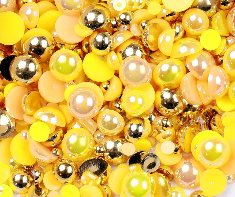 Sunflower - Pearl & Rhinestone Mix image 0