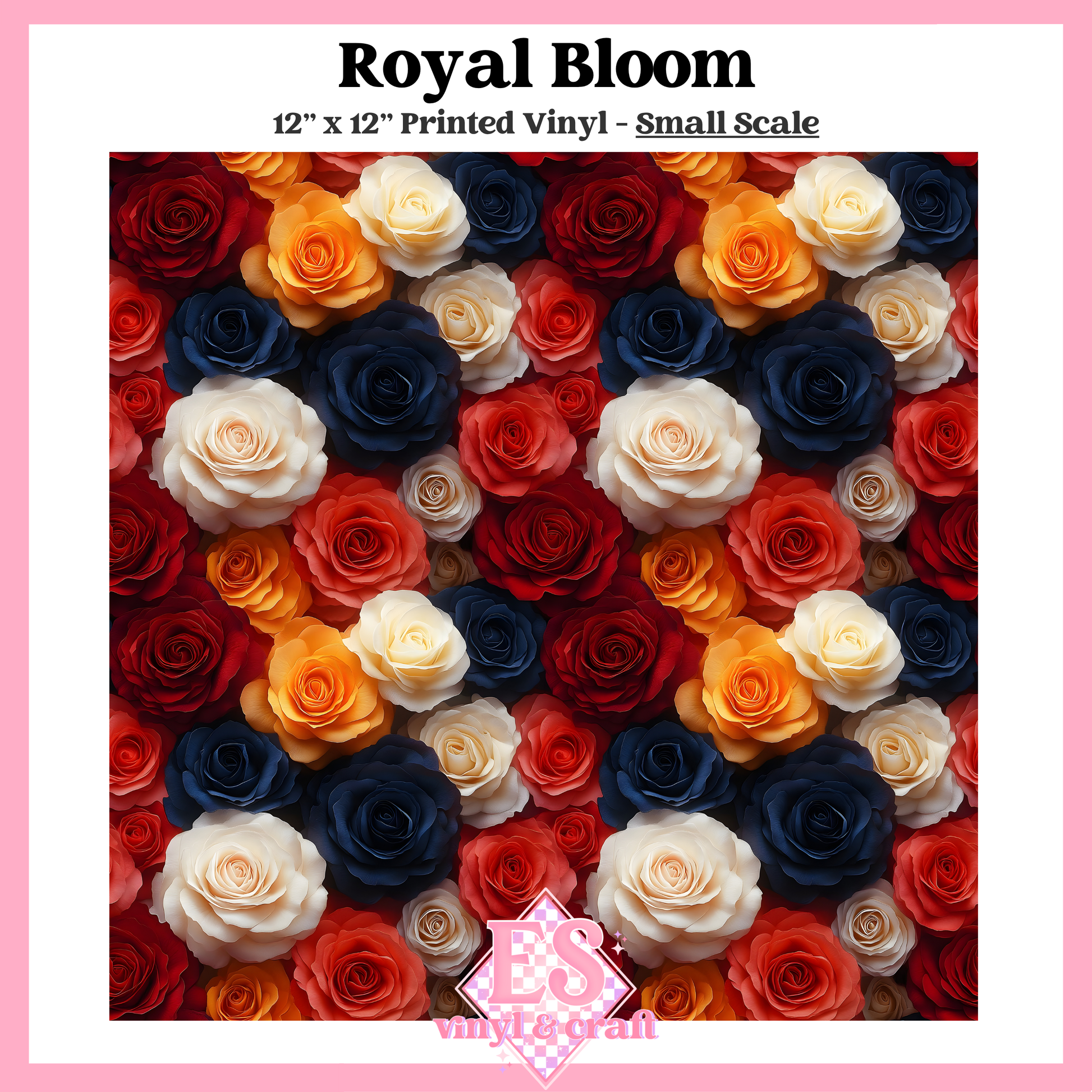 Royal Bloom - Small or Large Scale Options - 12" x 12" Sheet image 1