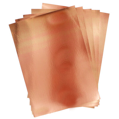 Dovecraft Mirror Card Pack Rose Gold - 240gsm - 10 Sheets image 1