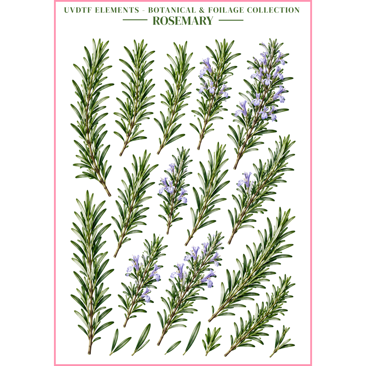 UVDTF Elements - Botanical & Foliage Collection