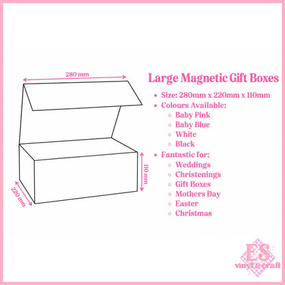 Magnetic Gift Box Black - 280mm x 220mm x 110mm