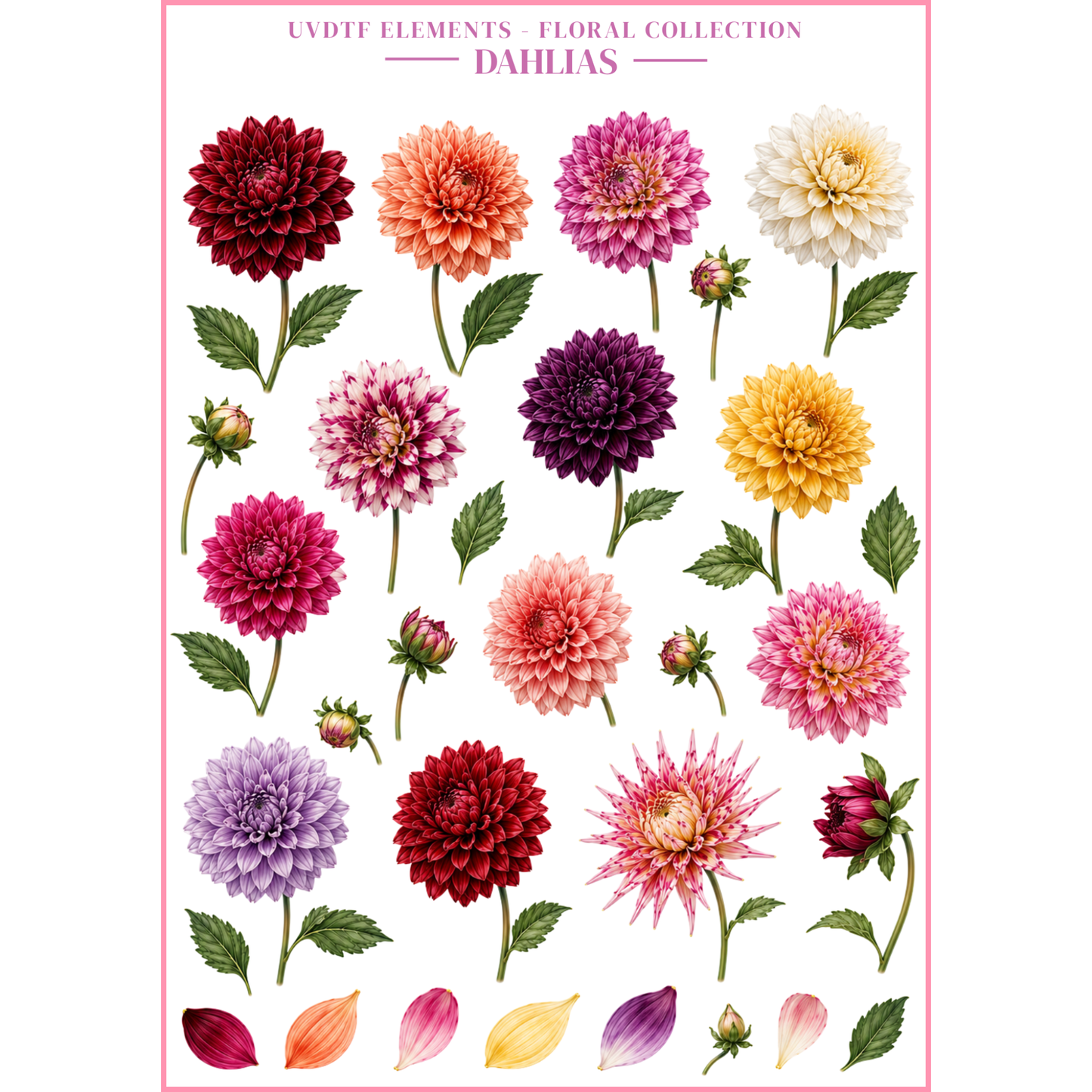 UVDTF Elements - Floral Collection