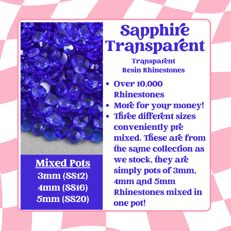 Rhinestone Mixed Pots - Transparent Series (3mm, 4mm, 5mm) image 10