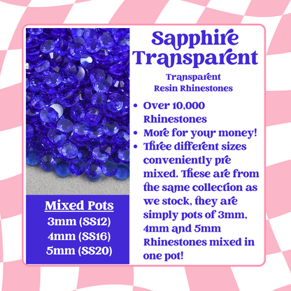 Rhinestone Mixed Pots - Transparent Series (3mm, 4mm, 5mm) image 10