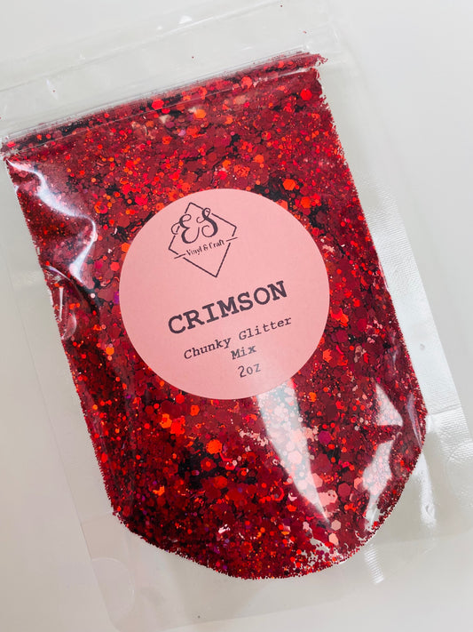 Crimson - Holographic Chunky Glitter Mix image 0