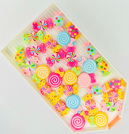 Candy Swirl Cabochon Flat Back Charm (Pack of 10) image 0
