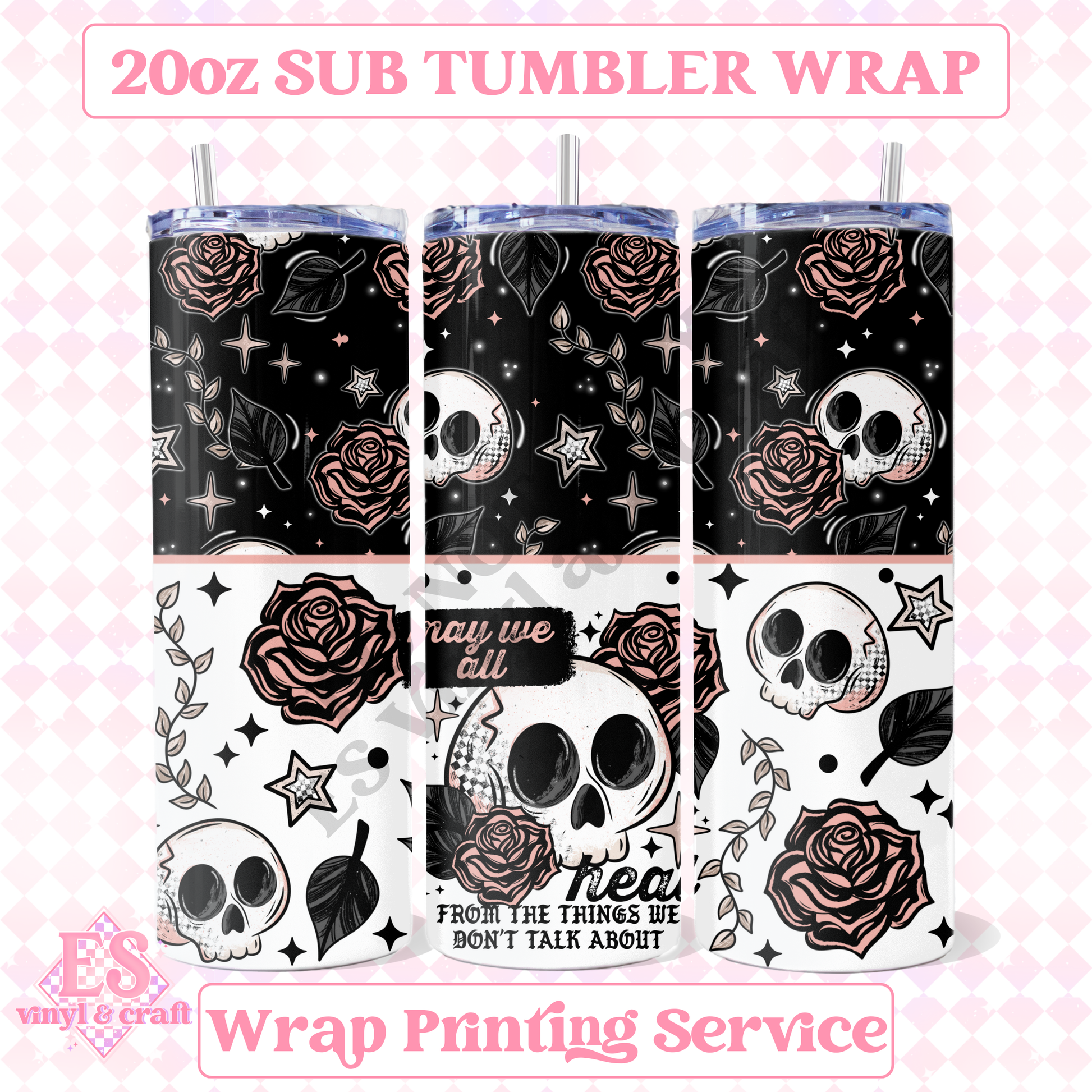 May we Heal - Full 20oz Tumbler Sublimation Print image 0