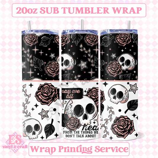 May we Heal - Full 20oz Tumbler Sublimation Print image 0