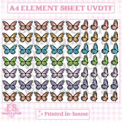 Flutterby - UVDTF (A4 Sheet) 210mm x 300mm image 0