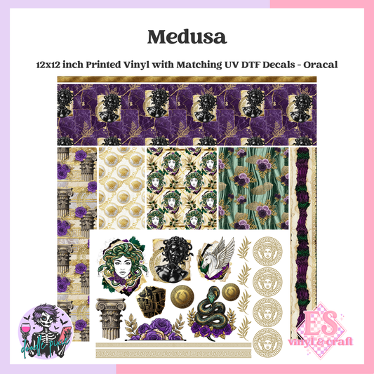 Medusa Creative Cuts - 12" x 12" Printed Vinyl and UVDTF Decal image 0