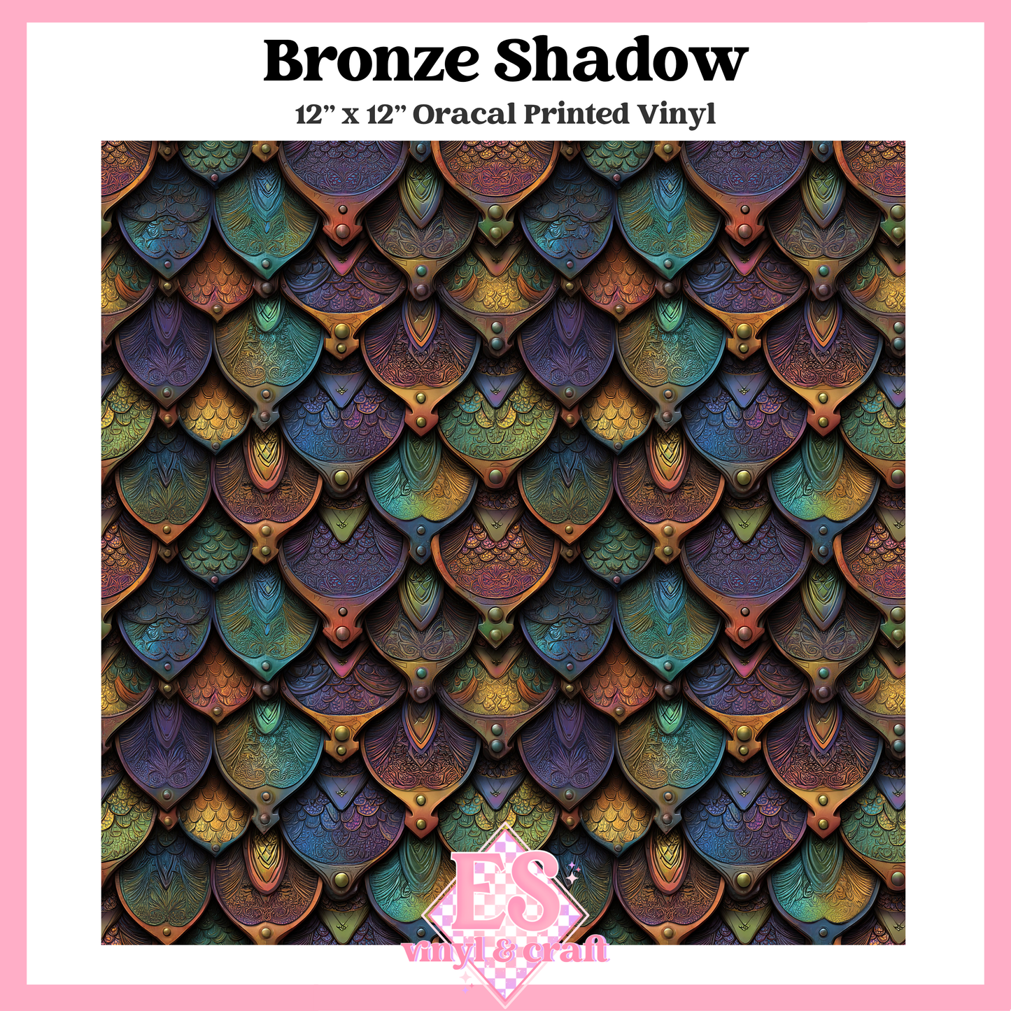Prismatic Dragon Scale Collection - 12" x 12" Sheet (14 Different De image 5