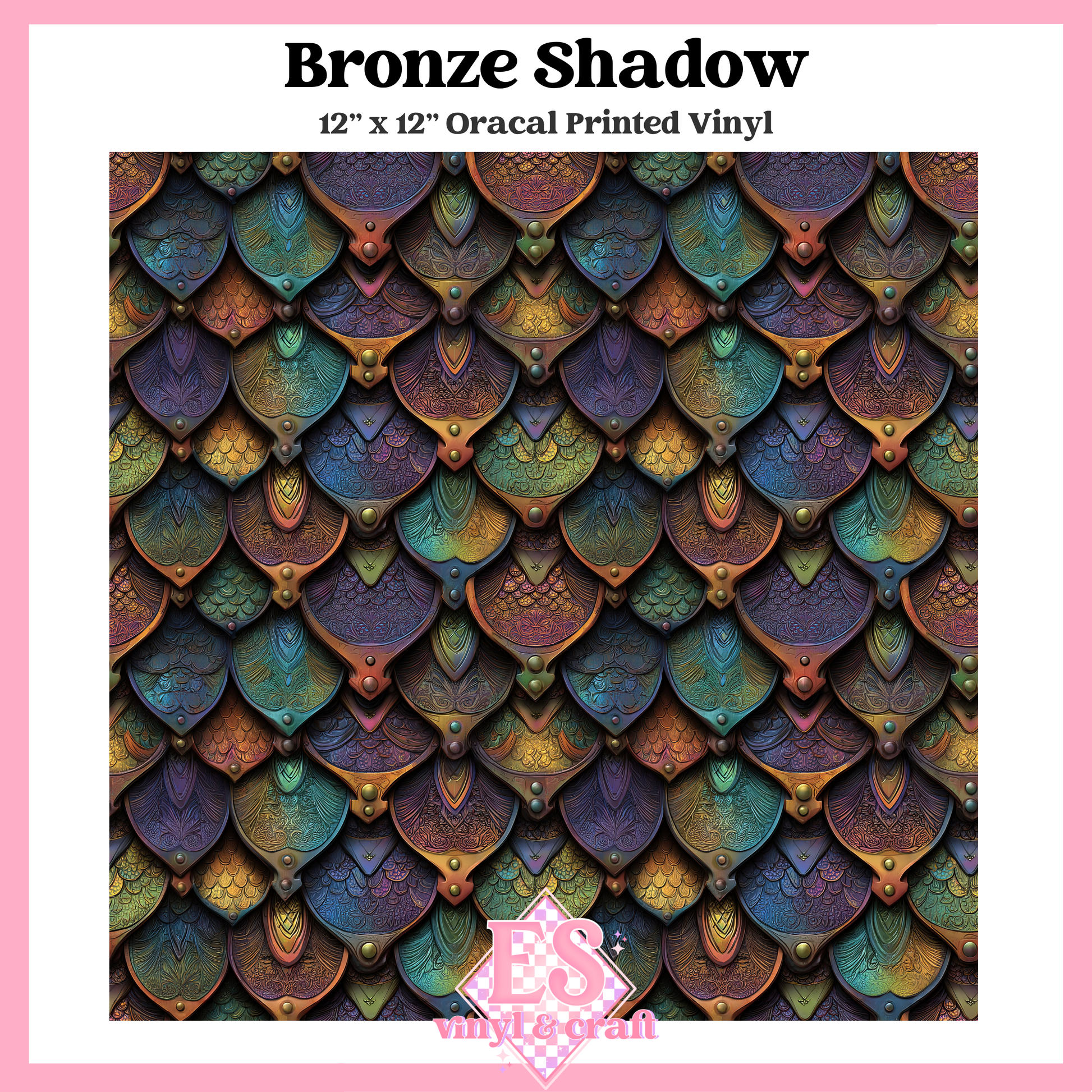 Prismatic Dragon Scale Collection - 12" x 12" Sheet (14 Different De image 5