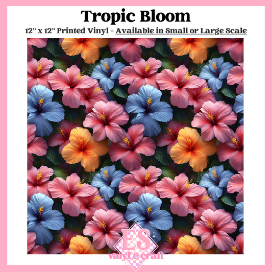 Tropic Bloom - Small or Large Scale Options - 12" x 12" Sheet image 0