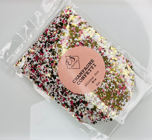 Champagne Confetti - Dots Glitter Mix image 0