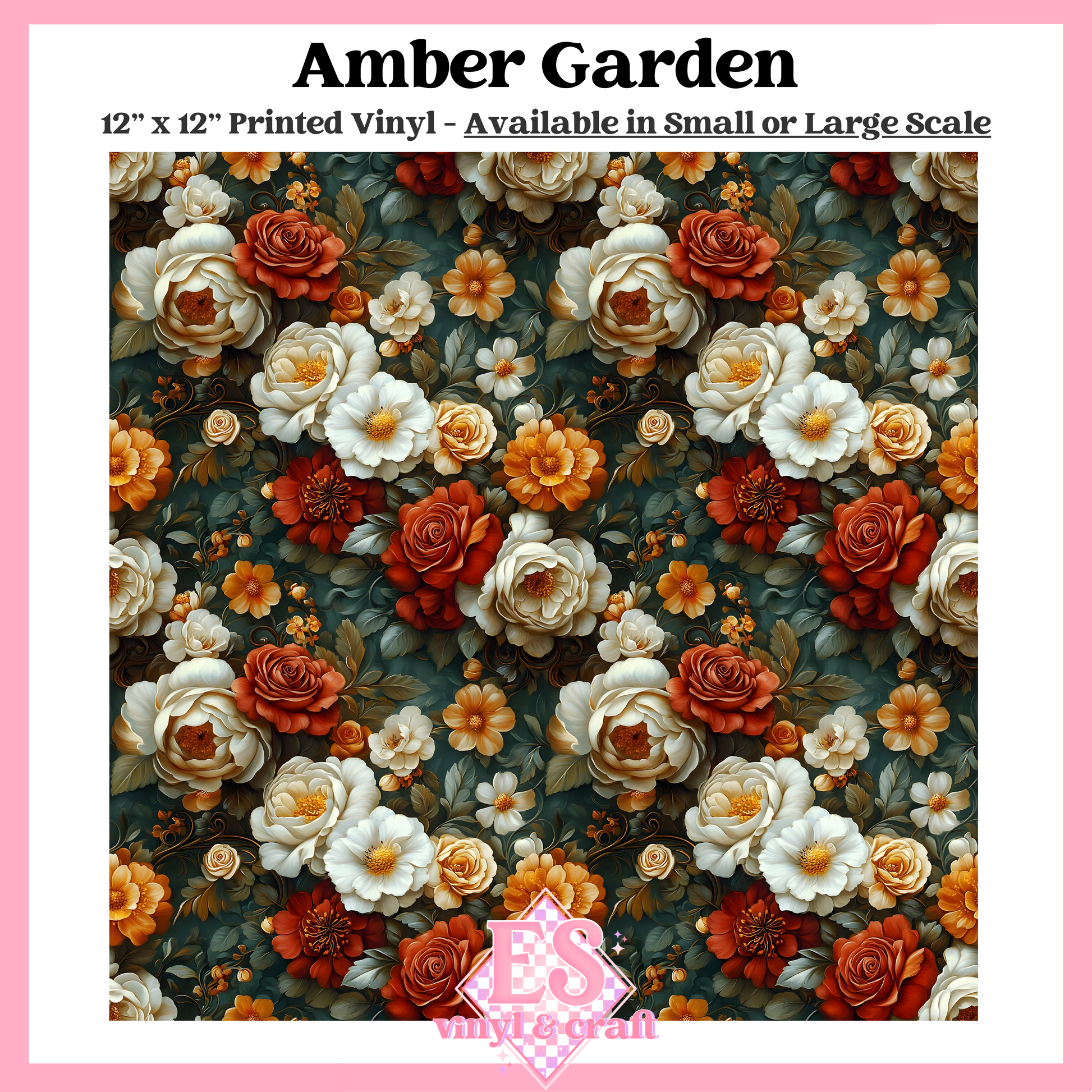 Amber Garden - Small or Large Scale Options - 12" x 12" Sheet image 0
