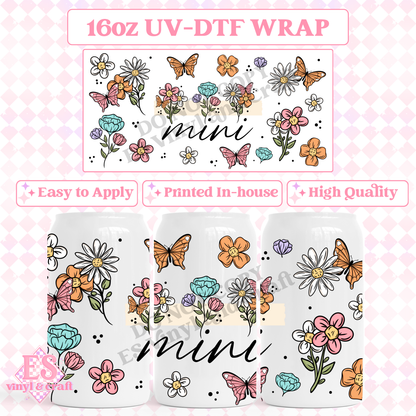 Mum, Mama or Mini - 16oz Beer Can / Libbey UV-DTF Transfer image 2