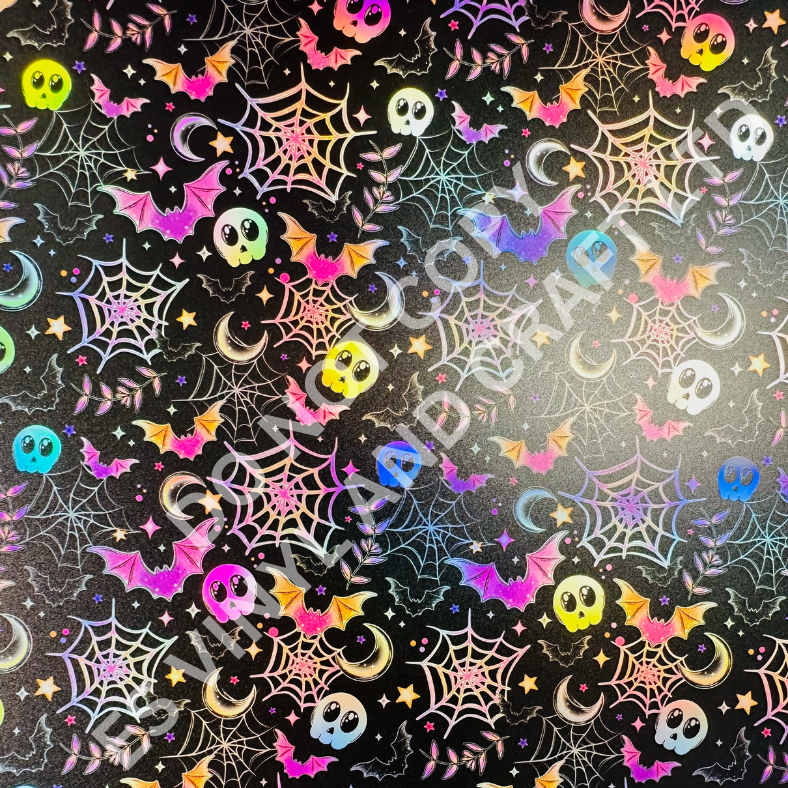 UV Printed Holographic Teckwrap Permanent Vinyl - A4 or 12" x 12" Sheet image 4
